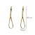 Brinco Gancho Ouro 18k - Imagem 3