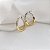 Brinco Argola Cadeado Dois Tons Ouro 18k - Imagem 5