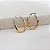 Brinco Argola Cadeado Dois Tons Ouro 18k - Imagem 9