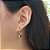 Brinco Argola Cadeado Dois Tons Ouro 18k - Imagem 11
