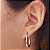Brinco Argola Cadeado Dois Tons Ouro 18k - Imagem 1