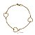 Pulseira Corações Ouro 18k - Imagem 3