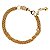 Pulseira Cabo de Aço Ouro 18k Zircônia - Imagem 1