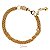 Pulseira Cabo de Aço Ouro 18k Zircônia - Imagem 3