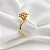 Anel Chuveiro Rainha Ouro 18k e Moissanite - Imagem 2