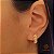 Brinco Argola Ouro 18k Brilhante Moissanite - Imagem 1