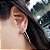 Brinco Anzol Ouro 18k Diamante Cultivado - Imagem 2