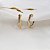 Brinco Meia Argola Duo de Cores Ouro 18k Diamante - Imagem 6