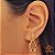 Brinco Gota Ouro 18k Diamante - Imagem 1