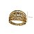 Anel Estamparia Ouro 18k Zircônia - Imagem 3