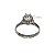 Anel Solitário Ouro Branco 18k Diamante Cultivado 1 Quilate - Imagem 4