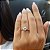 Anel Solitário Ouro Branco 18k Diamante Natural 1 Quilate - Imagem 15