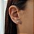 Brinco Ponto de Luz Ouro Branco 18k Brilhante Moissanite 1,4Quilates - Imagem 5