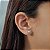 Brinco Ponto de Luz Ouro Branco 18k Brilhante Moissanite 1,4Quilates - Imagem 8