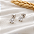 Brinco Ponto de Luz Ouro Branco 18k e Moissanite 6mm - Imagem 2