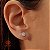 Brinco Ponto de Luz Ouro Branco 18k Brilhante Moissanite 1,4Quilates - Imagem 1