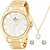 Kit Relógio Champion Feminino Dourado - Imagem 2