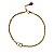 Pulseira Coração e Joaninha Ouro 18k - Imagem 1