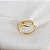 Anel Bold Ouro 18k Zircônia - Imagem 4