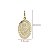 Pingente Medalha Santa Terezinha Ouro 18k - Imagem 3