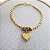 Pulseira Berloque Coração Ouro 18k - Imagem 5