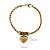 Pulseira Berloque Coração Ouro 18k - Imagem 4