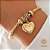 Pulseira Berloque Coração Ouro 18k - Imagem 1