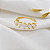 Anel Aparador Ouro 18K e Moissanite - Imagem 2