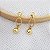 Brinco Elos com Esfera Ouro 18k - Imagem 8