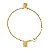 Pulseira Infantojuvenil Escapulário Ouro 18k - Imagem 1