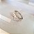 Anel Navetes Ouro Branco 18k - Diamante Cultivado 176pts - Imagem 1