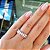 Anel Navetes Ouro Branco 18k - Diamante Cultivado 176pts - Imagem 7
