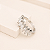 Anel Navetes Ouro Branco 18k Moissanite - Imagem 2