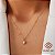 Kit Cordão + Pingente Coração Brilhante Moissanite 47pts Ouro 18k - Imagem 1
