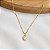 Kit Cordão + Pingente Coração Moissanite Ouro 18k - Imagem 2