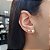 Brinco Coração Ouro 18k Diamante Cultivado 50Pts - Imagem 7