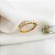 Anel Aparador Ouro 18k Diamante Cultivado 70 pts - Imagem 6