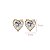 Brinco Coração Ouro 18k Diamante Cultivado 1,8 Quilates - Imagem 3