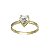 Anel Solitário Coração Ouro 18k - Brilhante Moissanite 90Pts - Imagem 9