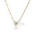 Kit Cordão + Pingente Coração Brilhante Moissanite 90pts Ouro 18k - Imagem 3