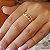 Anel Zircônias Ouro 18k - Imagem 1