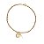 Pulseira Elo Português Pingente Coração Com Chave Ouro 18k - Imagem 8