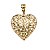 Pingente Coração Diamantado Ouro 18k - Imagem 2