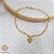 Kit Pulseira Ouro 18k + Pingente Coração Ouro 18k - Imagem 1