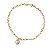 Kit Pulseira Ouro 18k + Pingente Coração Ouro 18k - Imagem 2