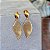 Brinco Folha Esteira Ouro 18k - Imagem 9