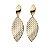 Brinco Folha Esteira Ouro 18k - Imagem 2