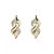 Brinco Curvas Ouro 18k Zircônia - Imagem 2