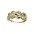 Anel Curvas Ouro 18k Zircônias - Imagem 2
