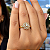 Anel Chuveiro Rainha Ouro 18k Diamante Laboratório - Imagem 3